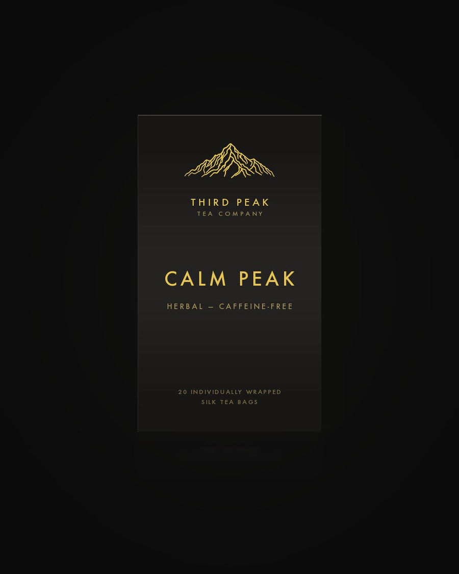 Calm Peak beside its traceability mark