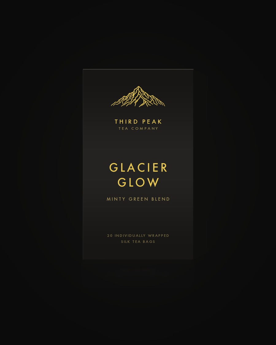 Glacier Glow beside its traceability mark